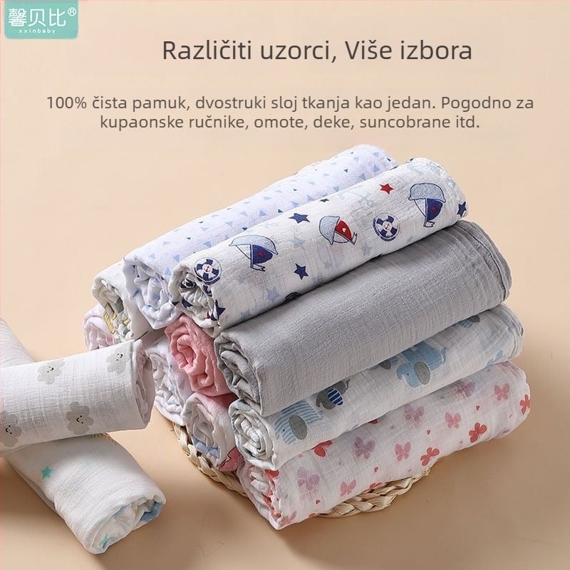 Bebin ručnik od pamuka, 60s pređa, 500 g+, ljetno lagani