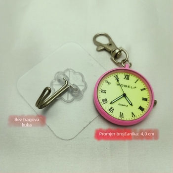 Hodine za sestru s ključem, kvarcni mehanizam (Wogeli), svijetle brojke, PC ogledalo, kvarcno kućište