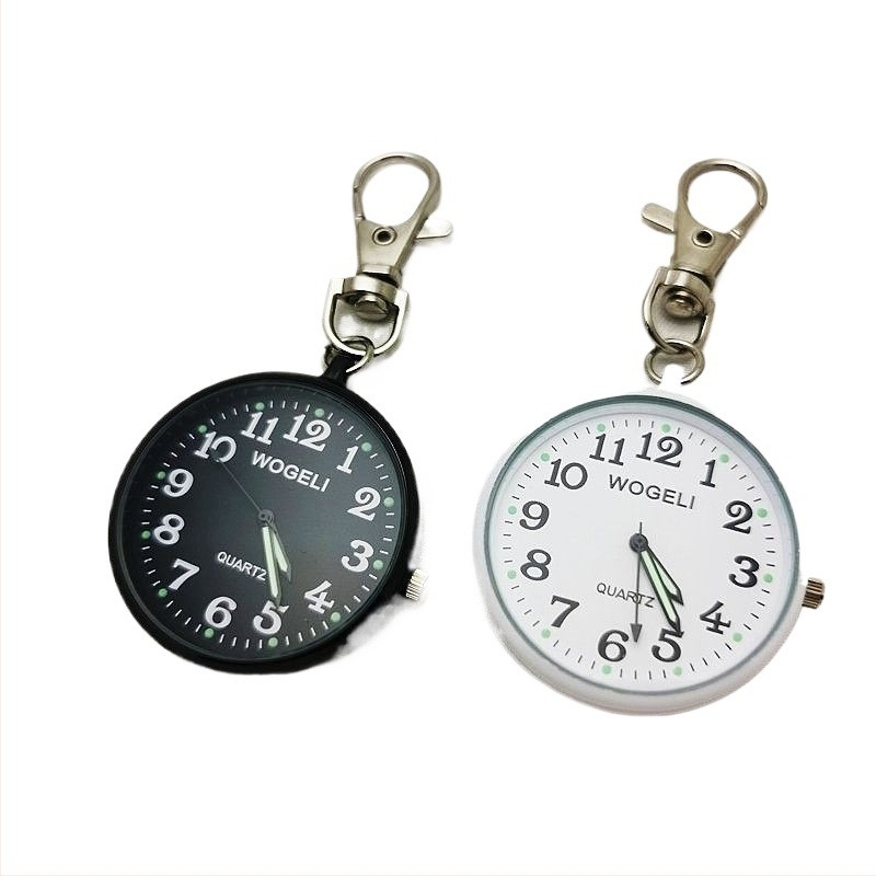 Hodine za sestru s ključem, kvarcni mehanizam (Wogeli), svijetle brojke, PC ogledalo, kvarcno kućište