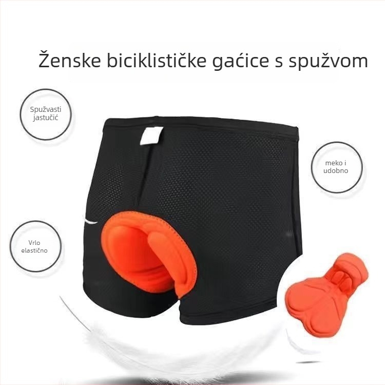 RIDPHANTS Unisex biciklističko donje rublje s trokutastom silikonnom podlogom – brzo sušenje, odvodi vlagu, prozračno za proljeće