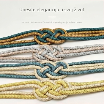 Magnetske kopče za zavjese bez bušenja, kineski čvor, novi kineski stil, DTY zavjesa konac