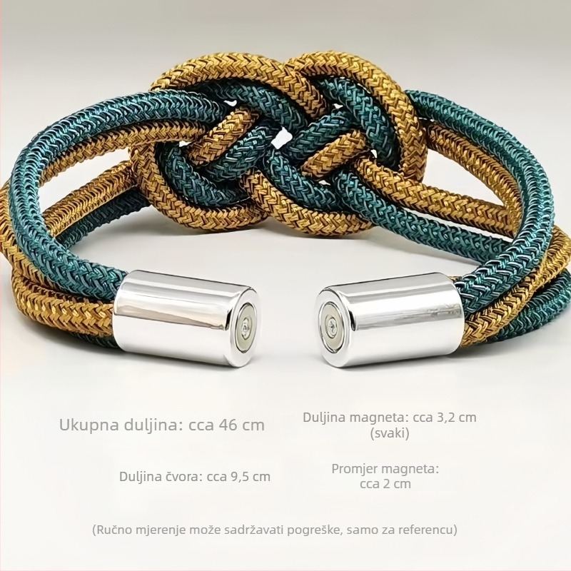 Magnetske kopče za zavjese bez bušenja, kineski čvor, novi kineski stil, DTY zavjesa konac