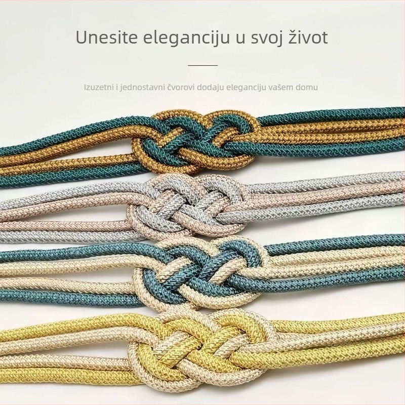 Magnetske kopče za zavjese bez bušenja, kineski čvor, novi kineski stil, DTY zavjesa konac