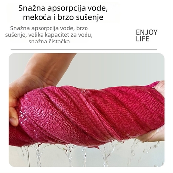 Profesionalna kupaonica/plažni ručnik za salon ljepote, mikrovlakna, vrlo upijajuća, bez dlačica, gusto tkivo, 300–400 g, pređa 40