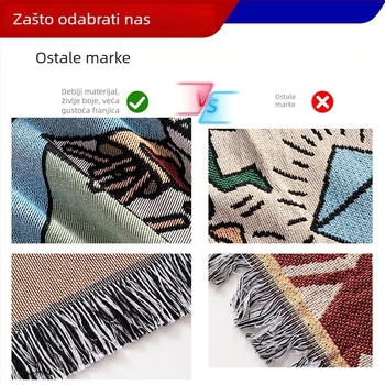 Poliesterska jacquard deka s crtić motivom, 1000–1499 g, sve sezone, prilagođene fotografije
