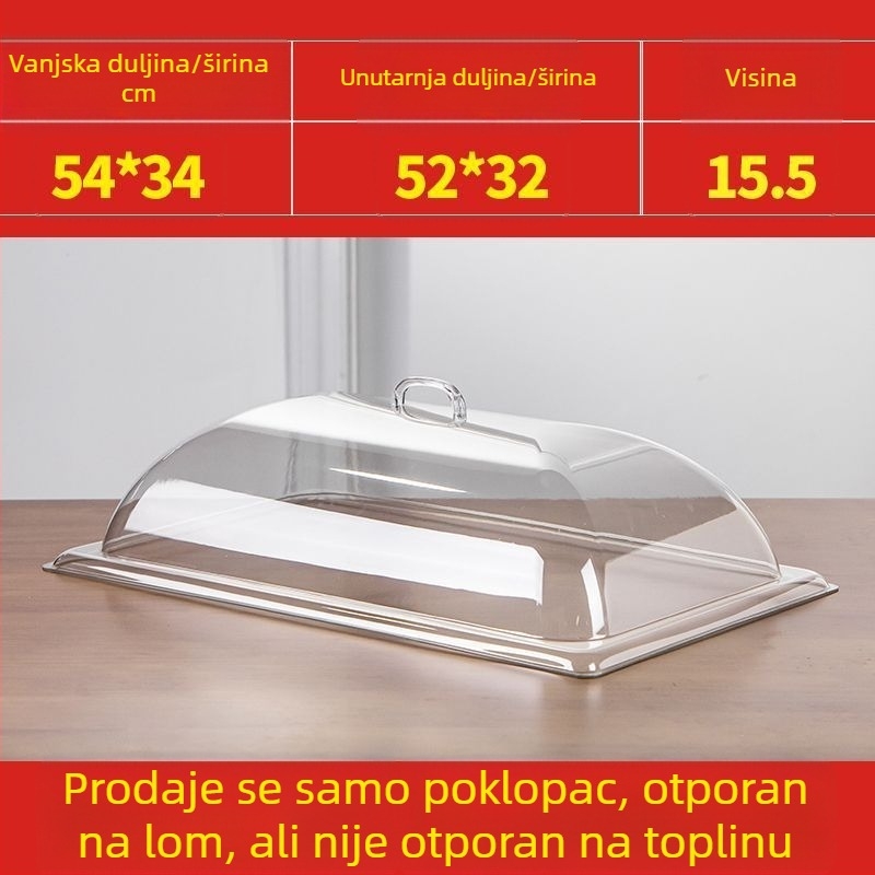 Pokrov za hranu za štandove, zaštita od prašine, talijanski stil, Oxford tkanina, Defasilk/Tiff marka