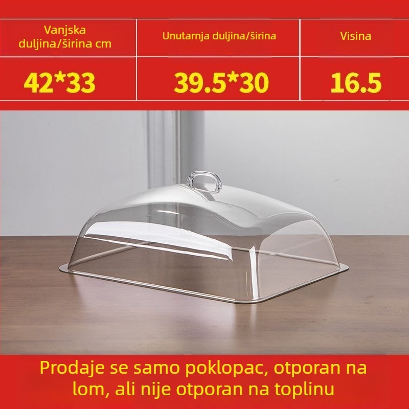 Pokrov za hranu za štandove, zaštita od prašine, talijanski stil, Oxford tkanina, Defasilk/Tiff marka