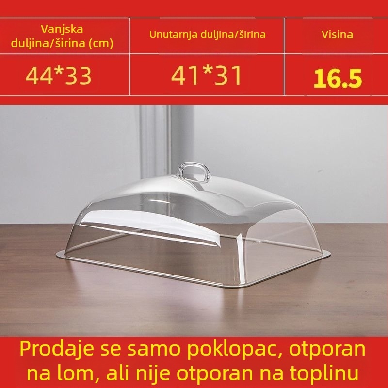 Pokrov za hranu za štandove, zaštita od prašine, talijanski stil, Oxford tkanina, Defasilk/Tiff marka