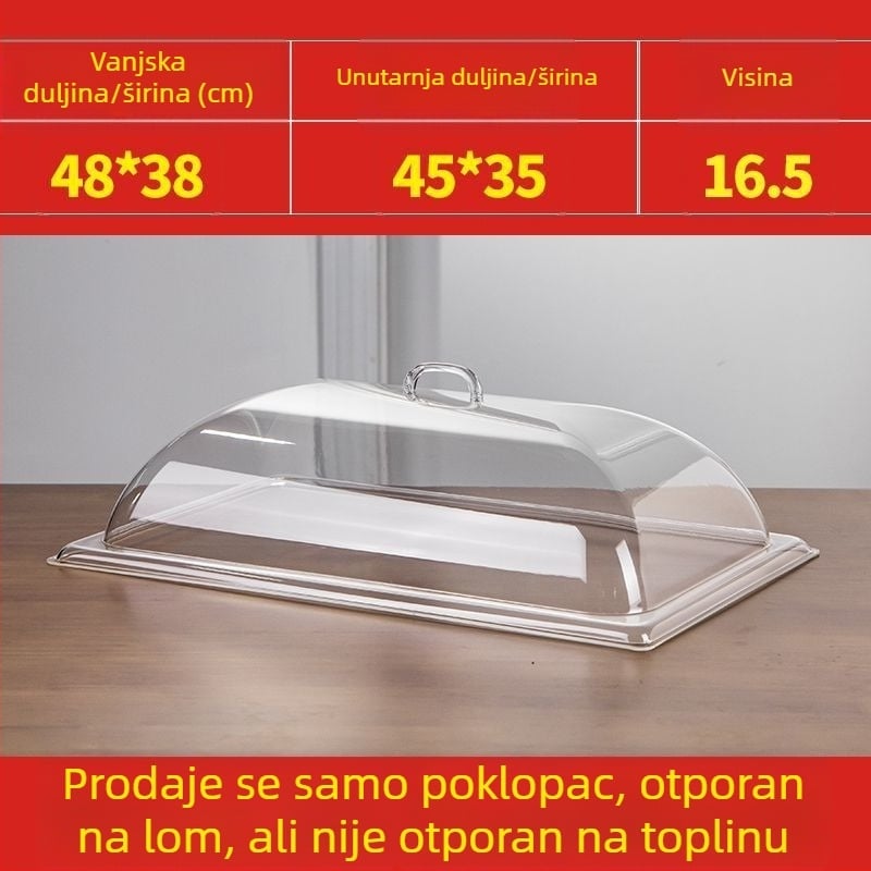 Pokrov za hranu za štandove, zaštita od prašine, talijanski stil, Oxford tkanina, Defasilk/Tiff marka