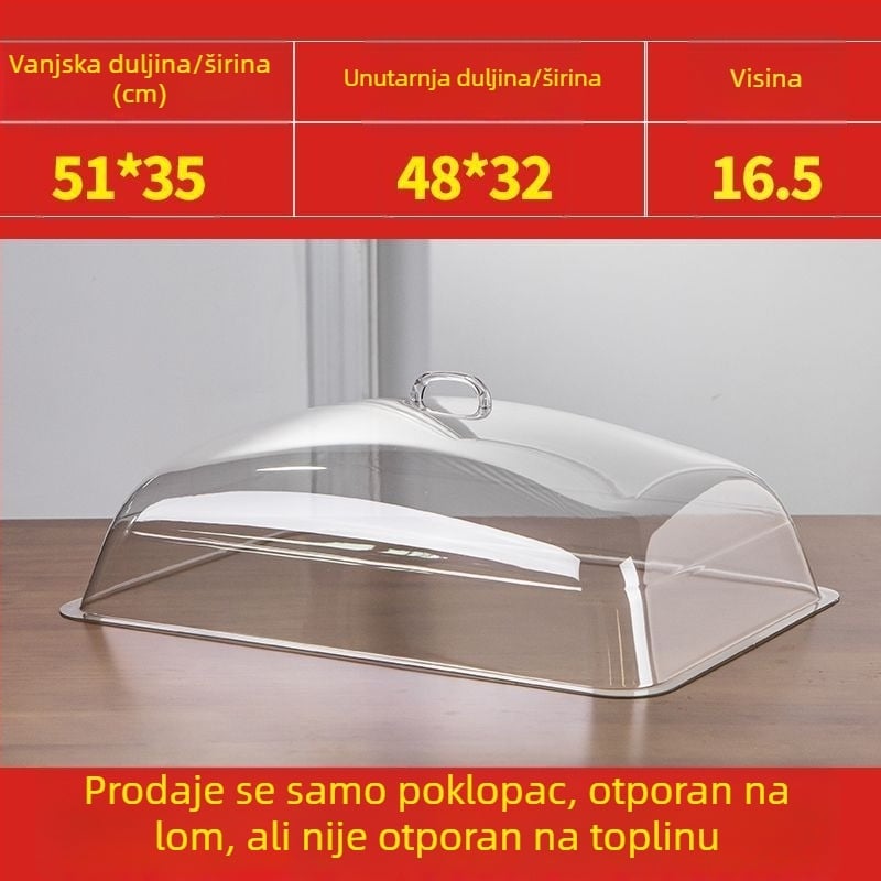 Pokrov za hranu za štandove, zaštita od prašine, talijanski stil, Oxford tkanina, Defasilk/Tiff marka