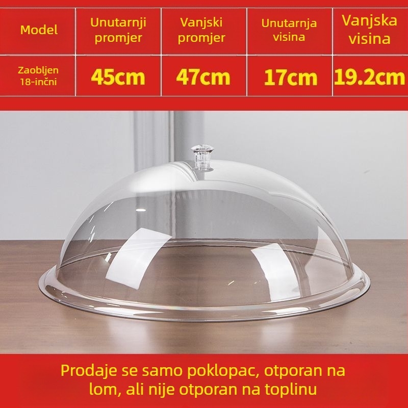 Pokrov za hranu za štandove, zaštita od prašine, talijanski stil, Oxford tkanina, Defasilk/Tiff marka
