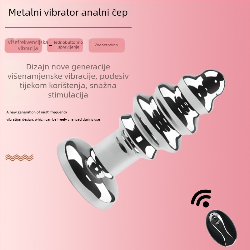 Dongkai Električni analni Utičnica s Privlačenjem Perlica, Aluminijska Legura – Seks Igračka za Odrasle s Vibracijom