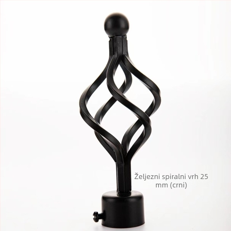 Željezna glava za zavjesnu šipku – visi tip, model 22/28 šipki, dodaci za zavjese