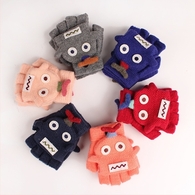 Akrilne rukavice za djecu, pletene, zimske
