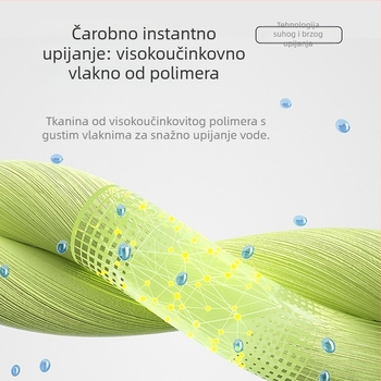 Lice ručnik s kariranim uzorkom, 100% pamuk, upija i brzo se suši, vlakna: 21, težina 80–100 g
