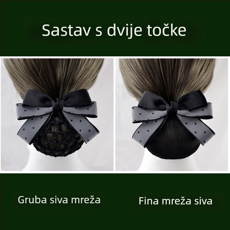 Dodatak za kosu od svile za žene — profesionalna mreža za kosu za stjuardese i medicinske sestre — Brand Unique