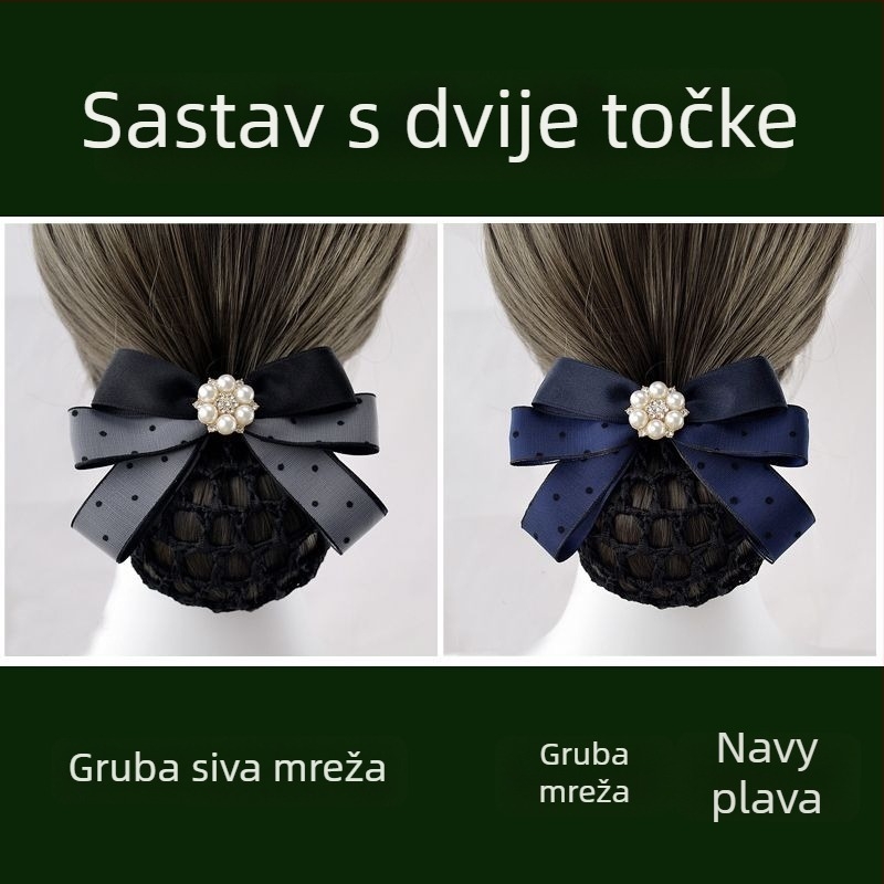 Dodatak za kosu od svile za žene — profesionalna mreža za kosu za stjuardese i medicinske sestre — Brand Unique