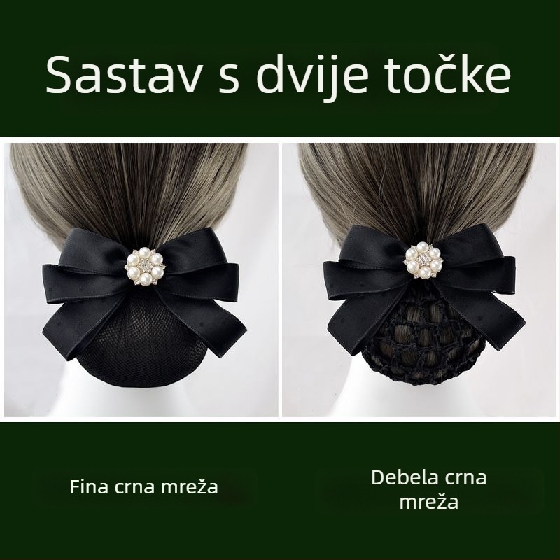 Dodatak za kosu od svile za žene — profesionalna mreža za kosu za stjuardese i medicinske sestre — Brand Unique