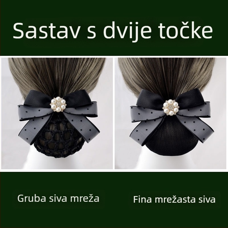 Dodatak za kosu od svile za žene — profesionalna mreža za kosu za stjuardese i medicinske sestre — Brand Unique