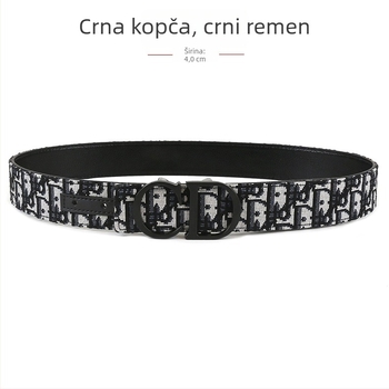 Muški tkaninski kaiš s kopčom od legure, glatka kopča, ručna izrada, originalni dizajn