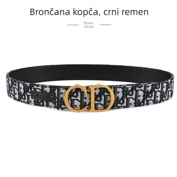 Muški tkaninski kaiš s kopčom od legure, glatka kopča, ručna izrada, originalni dizajn