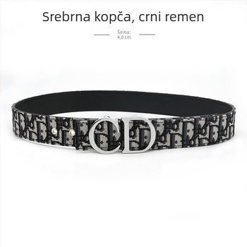 Muški tkaninski kaiš s kopčom od legure, glatka kopča, ručna izrada, originalni dizajn
