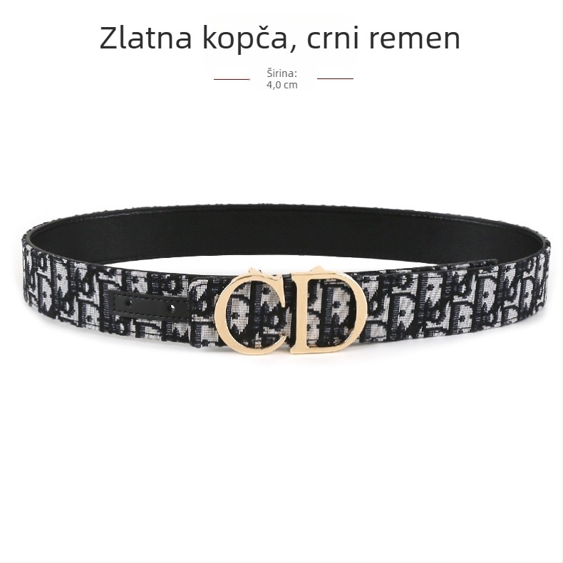Muški tkaninski kaiš s kopčom od legure, glatka kopča, ručna izrada, originalni dizajn