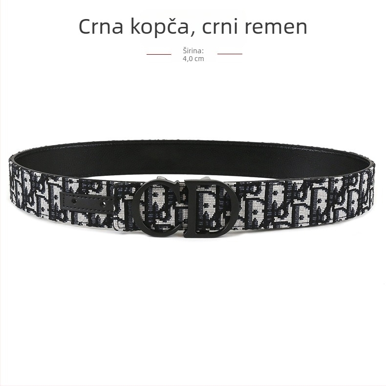 Muški tkaninski kaiš s kopčom od legure, glatka kopča, ručna izrada, originalni dizajn