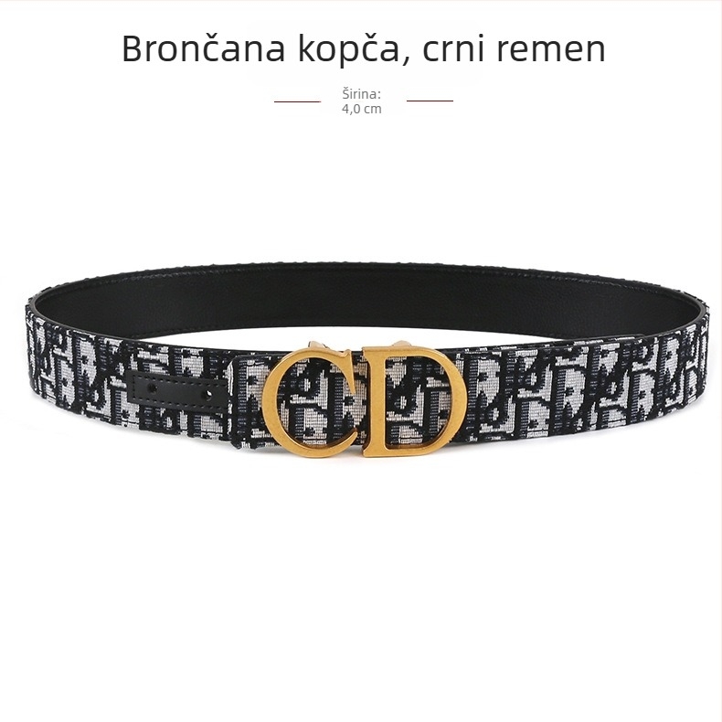 Muški tkaninski kaiš s kopčom od legure, glatka kopča, ručna izrada, originalni dizajn