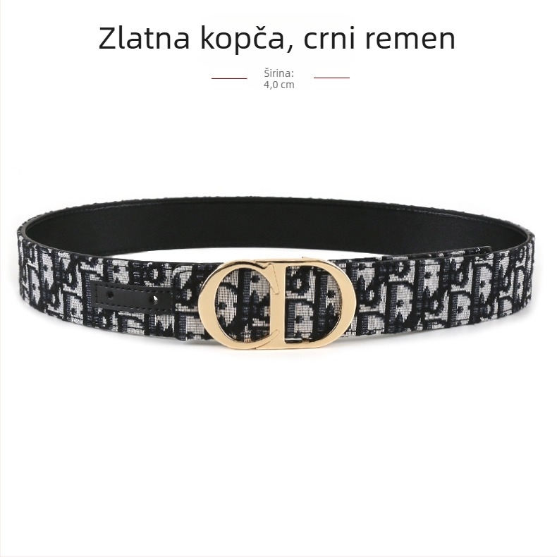 Muški tkaninski kaiš s kopčom od legure, glatka kopča, ručna izrada, originalni dizajn