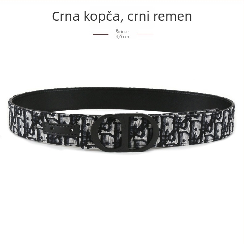 Muški tkaninski kaiš s kopčom od legure, glatka kopča, ručna izrada, originalni dizajn