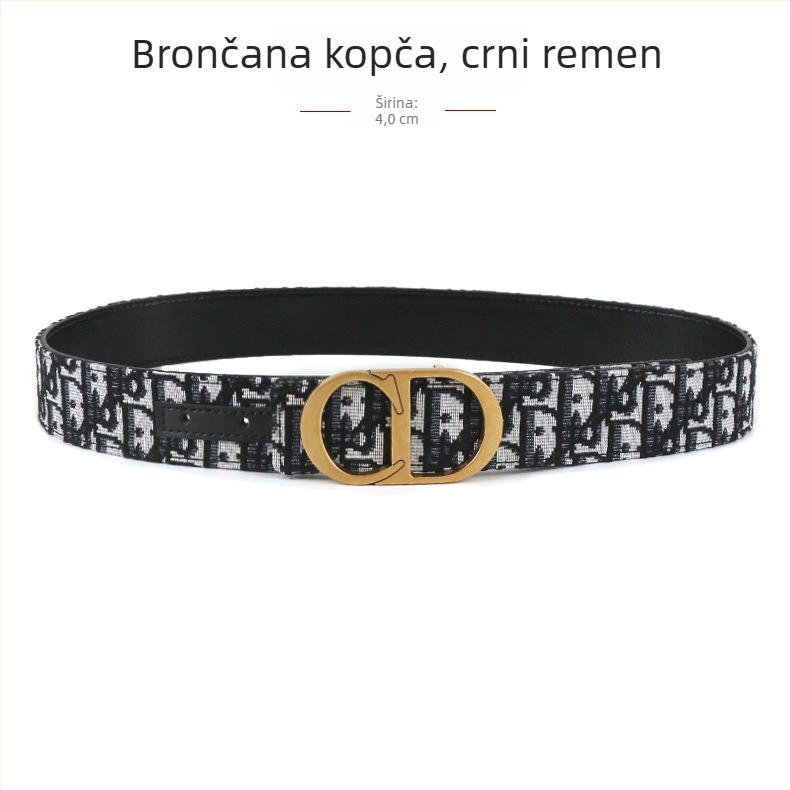 Muški tkaninski kaiš s kopčom od legure, glatka kopča, ručna izrada, originalni dizajn
