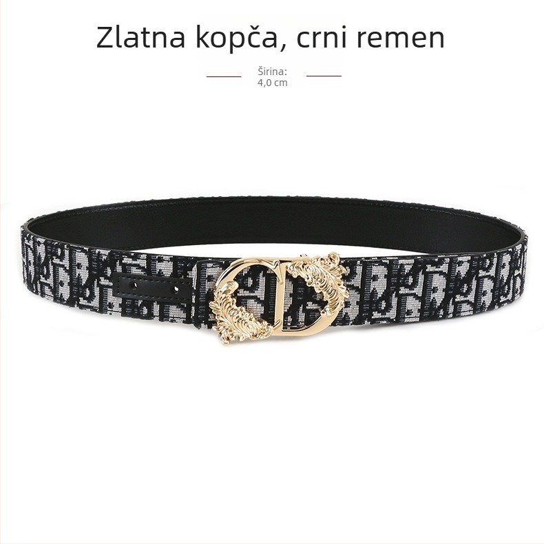 Muški tkaninski kaiš s kopčom od legure, glatka kopča, ručna izrada, originalni dizajn