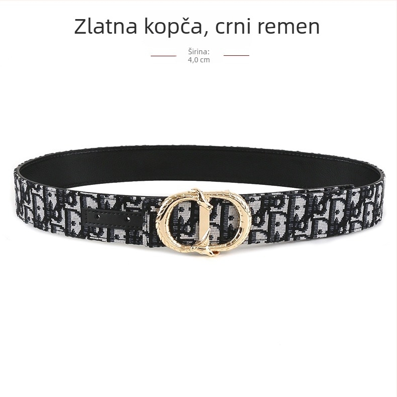 Muški tkaninski kaiš s kopčom od legure, glatka kopča, ručna izrada, originalni dizajn