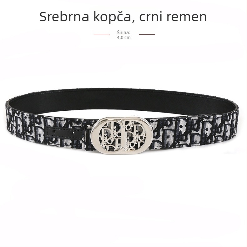 Muški tkaninski kaiš s kopčom od legure, glatka kopča, ručna izrada, originalni dizajn