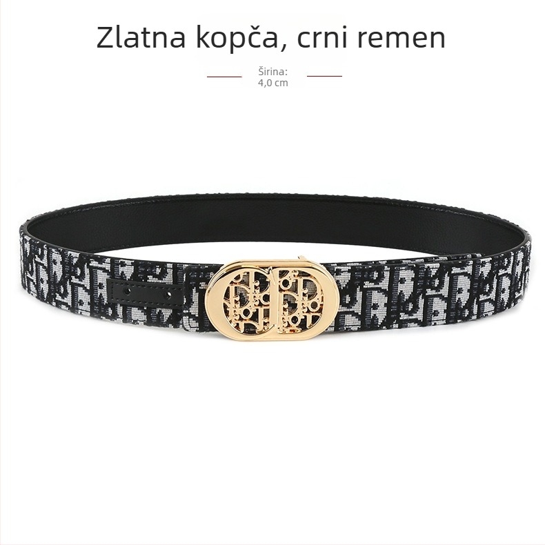 Muški tkaninski kaiš s kopčom od legure, glatka kopča, ručna izrada, originalni dizajn