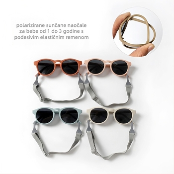 Dječje polarizirane sunčane naočale, UV400, pun okvir, TAC leće, ovalni okvir