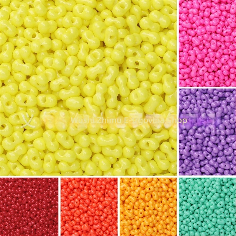 Boje stakleni semeće perle za DIY nakit — Zhimu, raspršane perle, materijal: staklo/lapis lazuli, obrada: druga, ljeto 2024