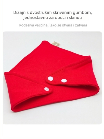 Dvostruko slojevita baveta za bebe od 100% pamuka, trokutasti oblik, slatki crtani uzorci, unisex