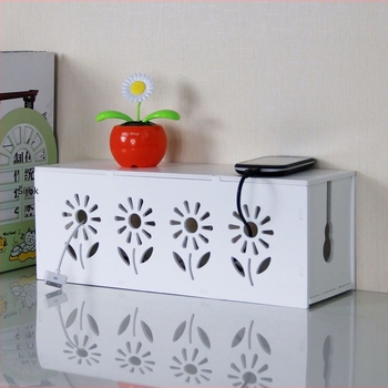 Plastični organizator kablova i punjača, kutija za kablove, model HfntdmCC, zaštita od prašine