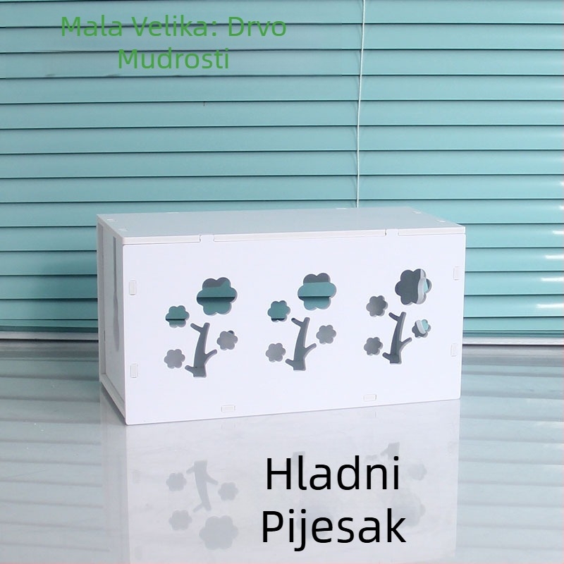 Plastični organizator kablova i punjača, kutija za kablove, model HfntdmCC, zaštita od prašine