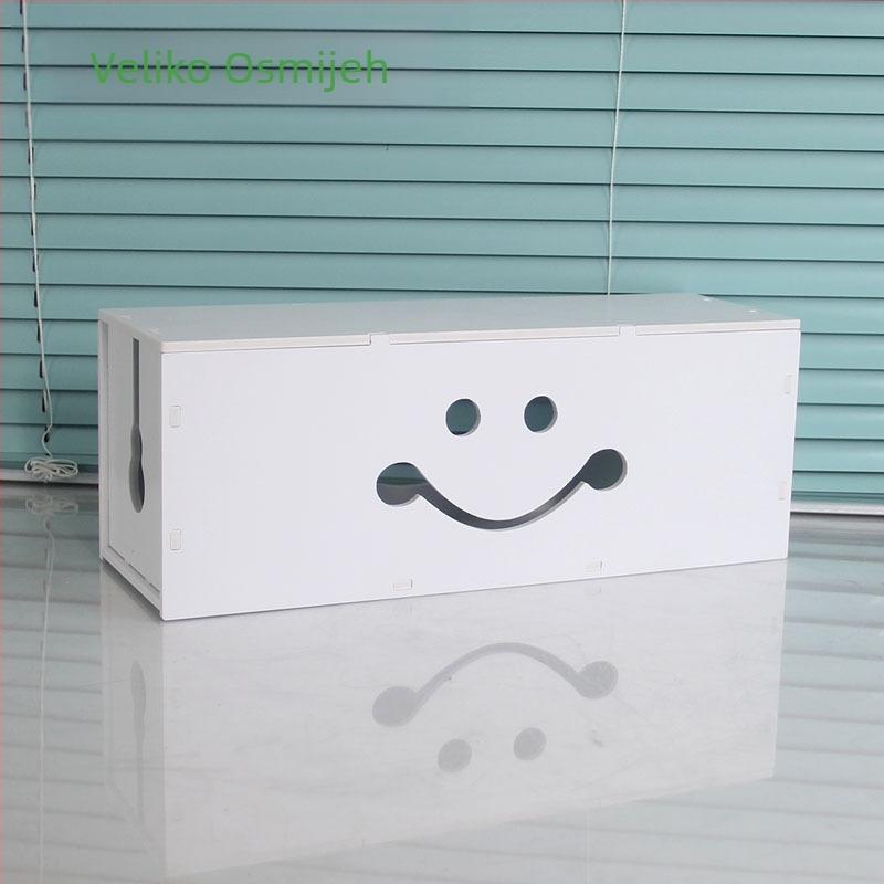 Plastični organizator kablova i punjača, kutija za kablove, model HfntdmCC, zaštita od prašine