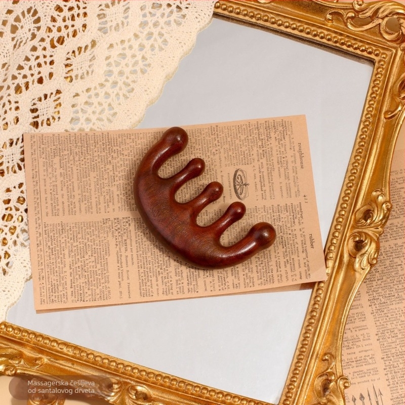 Poklon set: maska za oči od sintetičke svile i češalj s pet zubi, u torbi, CX branda, svadbeni dar