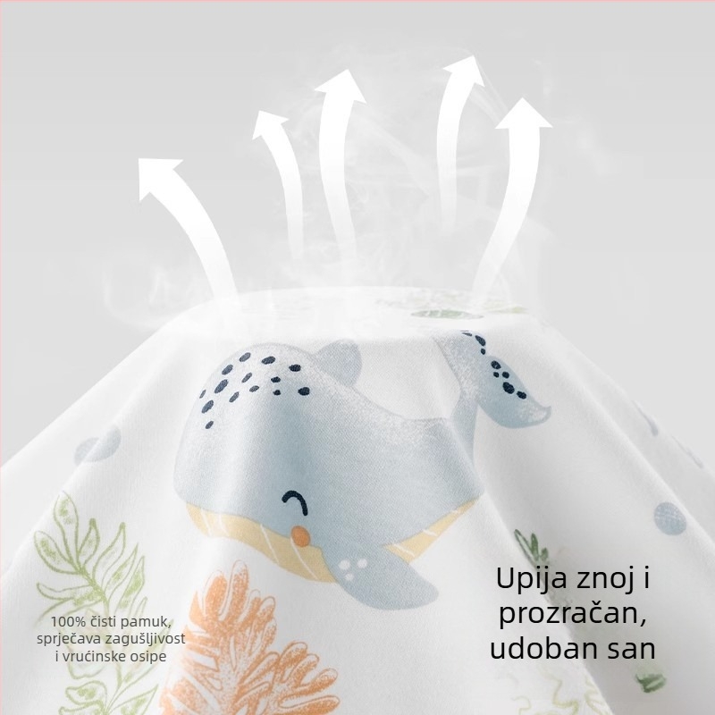 Belleptide dječji gumirani plaht za krevetić, 100% pamuk, vodootporni madrac i patchwork navlaka za krevetić