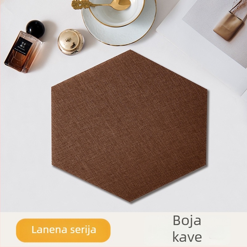 Šesterokutni tekstilni samoljepljivi zidni ukras za pozadinu blagovaonice i spavaće sobe, otporan na plijesan, otporan na udarce, 3D mekani zidni panel