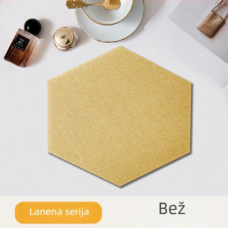 Šesterokutni tekstilni samoljepljivi zidni ukras za pozadinu blagovaonice i spavaće sobe, otporan na plijesan, otporan na udarce, 3D mekani zidni panel