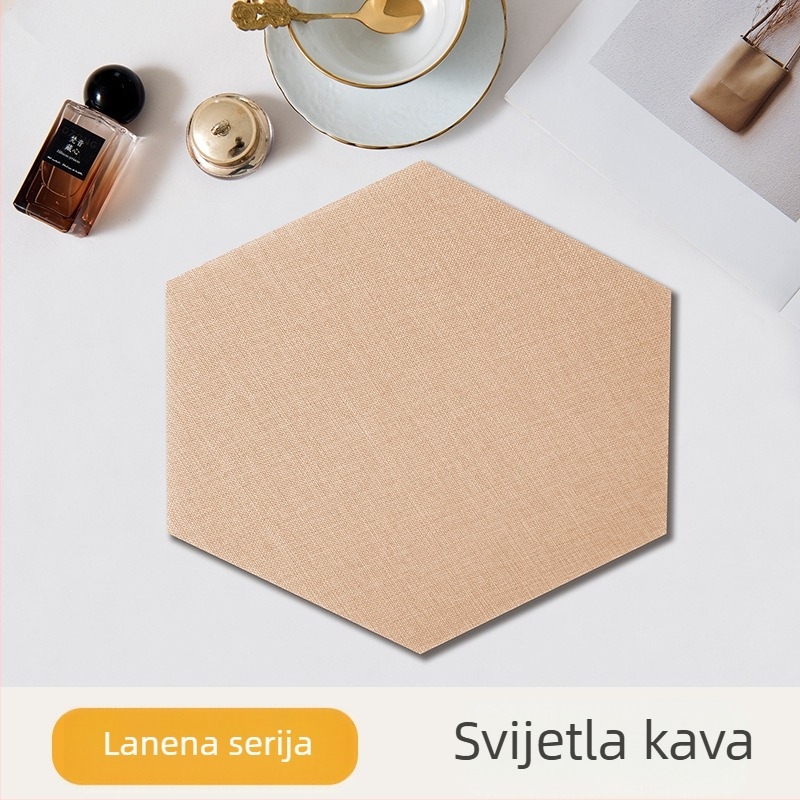 Šesterokutni tekstilni samoljepljivi zidni ukras za pozadinu blagovaonice i spavaće sobe, otporan na plijesan, otporan na udarce, 3D mekani zidni panel