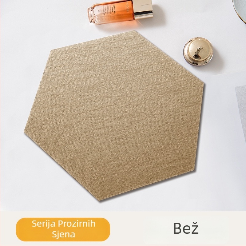 Šesterokutni tekstilni samoljepljivi zidni ukras za pozadinu blagovaonice i spavaće sobe, otporan na plijesan, otporan na udarce, 3D mekani zidni panel