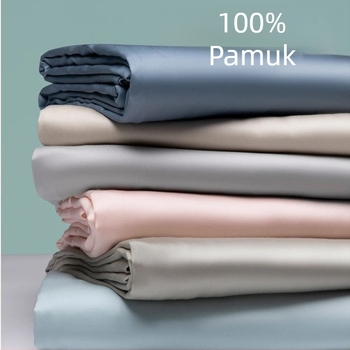 3-djelni set posteljine od 100% pamuka s satenom, jednobojna smeđa, veličina 160x200-220 cm