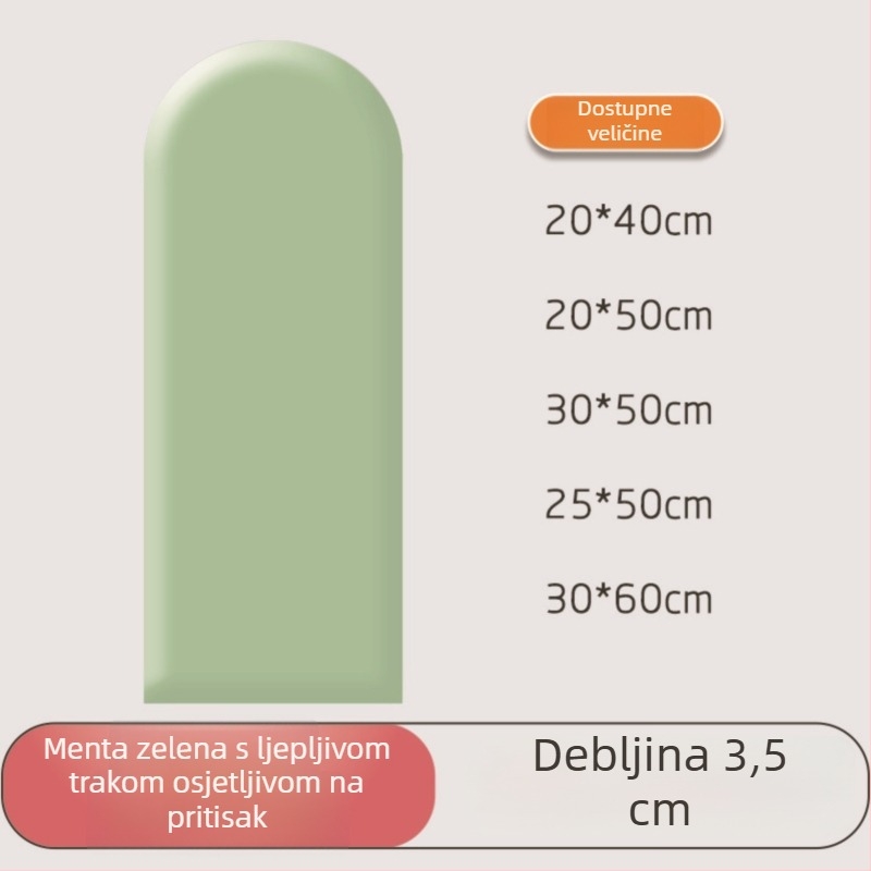 PU kožni mekani zidni panel s zaštitom od udara za spavaću sobu i vrtić